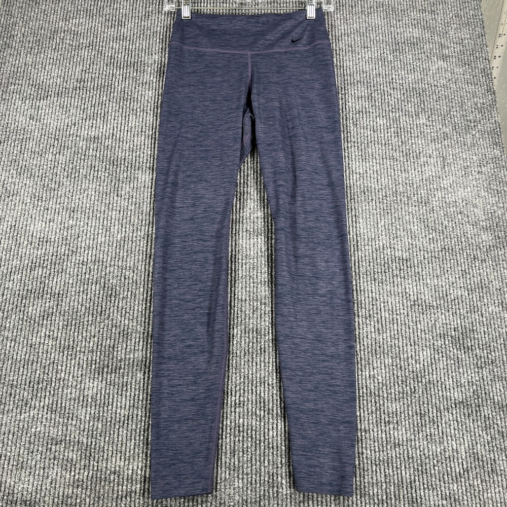 Nike One Luxe Leggings Womens Small Blue Purple Dri Fit Workout Active Gym Yoga